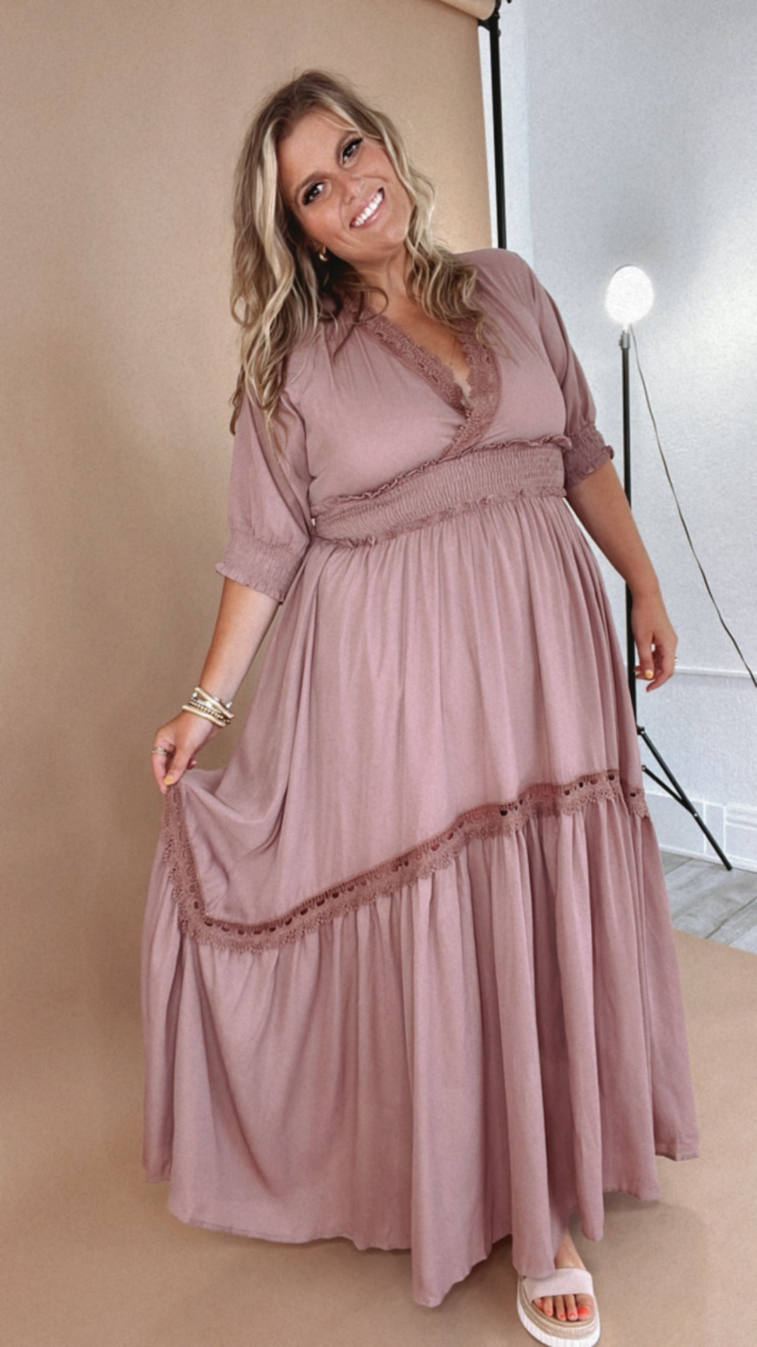 ECB Exclusive: Most Admired Maxi Dress , Blush Everyday Chic Boutique ECB Exclusive: Most Admired Maxi Dress , Blush Everyday Chic Boutique