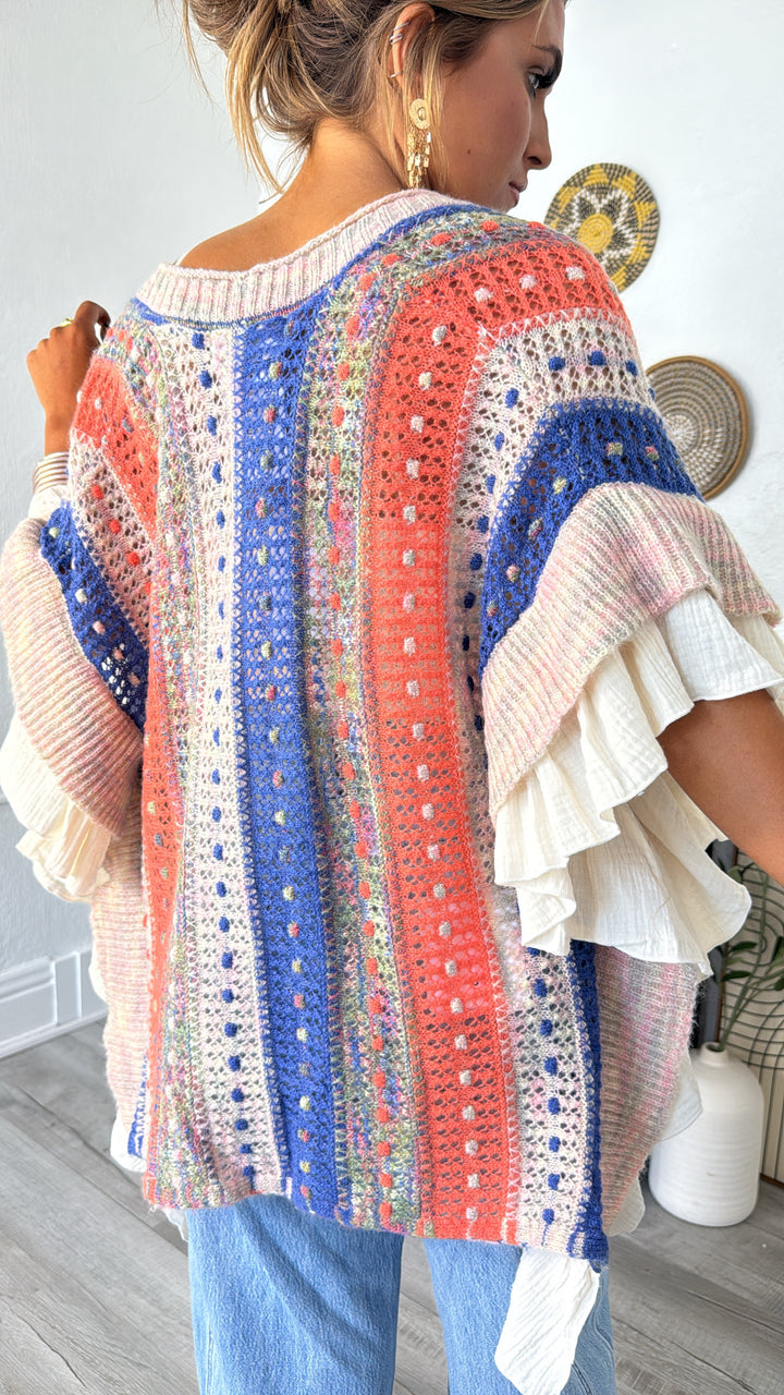 Wild Heart Cardigan, Natural Multi