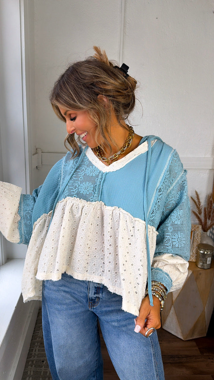 Soft Skies High Low Top, Air Blue