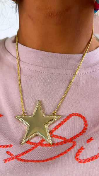 Big Star Necklace, Gold – Everyday Chic Boutique