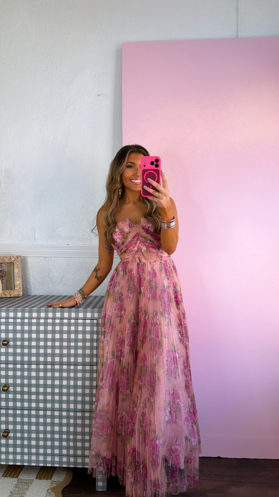 pink garden terrace maxi dress Farm Rio, Garden Terrace one-shoulder linen midi dress, Women, Pink, S, Dresses