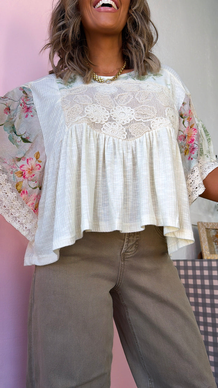 Picnic Day Blouse, Natural