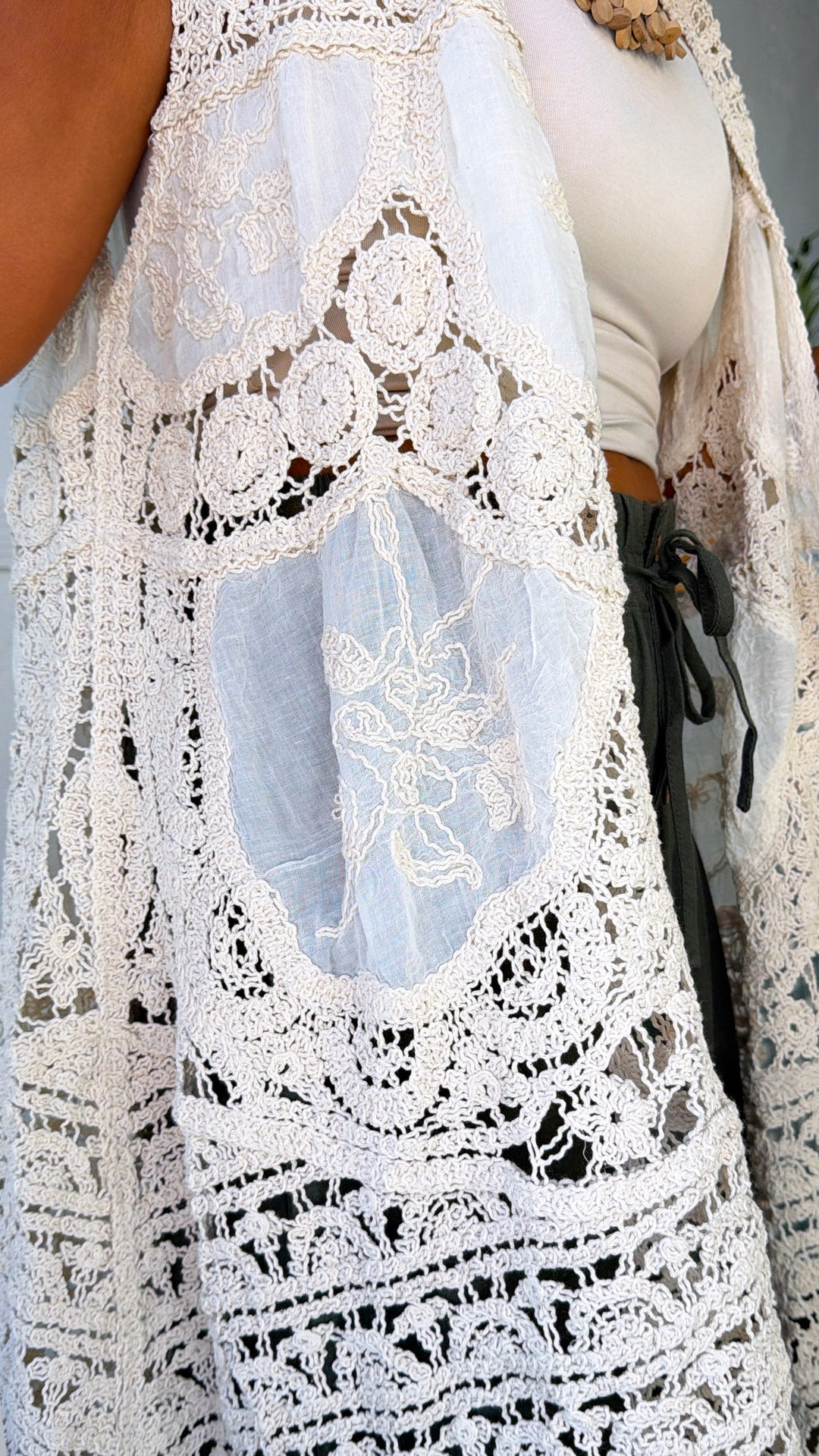 Summer Knit Cardigan, Natural