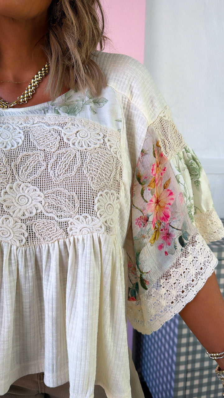 Picnic Day Blouse, Natural