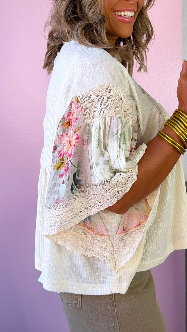 Picnic Day Blouse, Natural