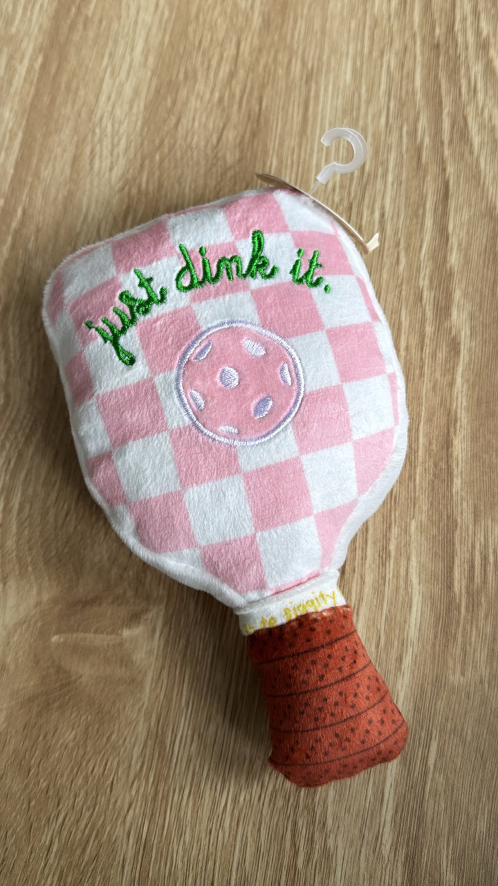 Dog Toy Pink Pickleball Paddle