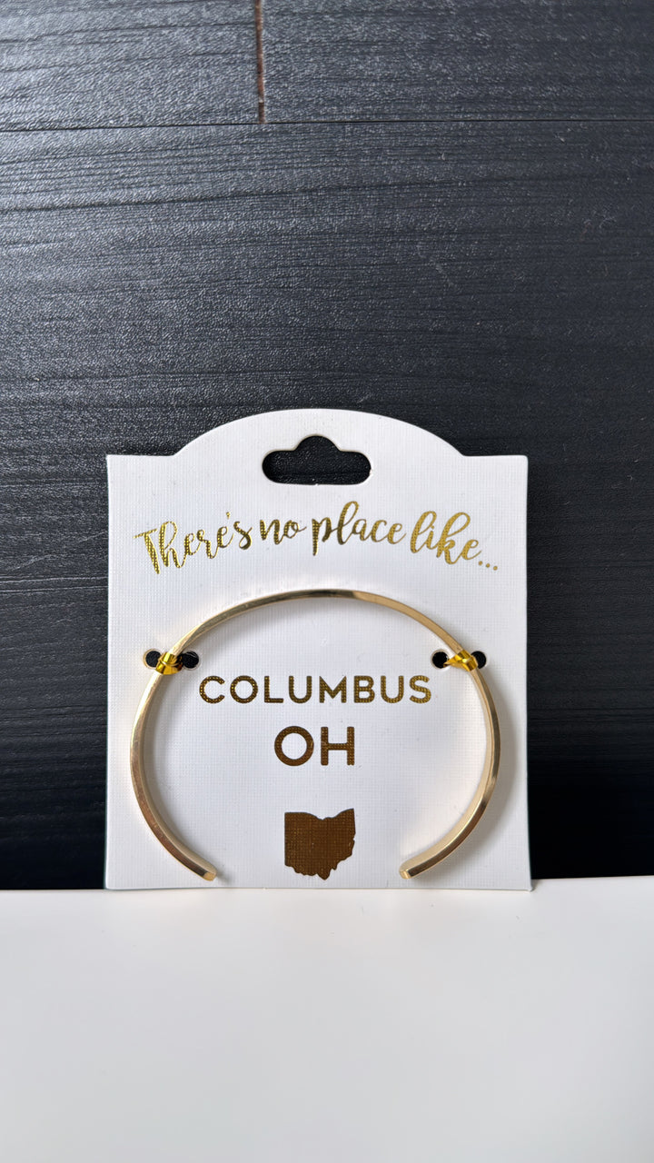 Columbus Cuff Bracelet , Gold
