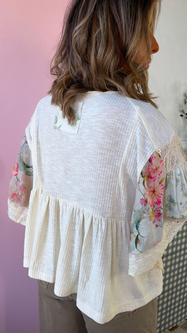 Picnic Day Blouse, Natural