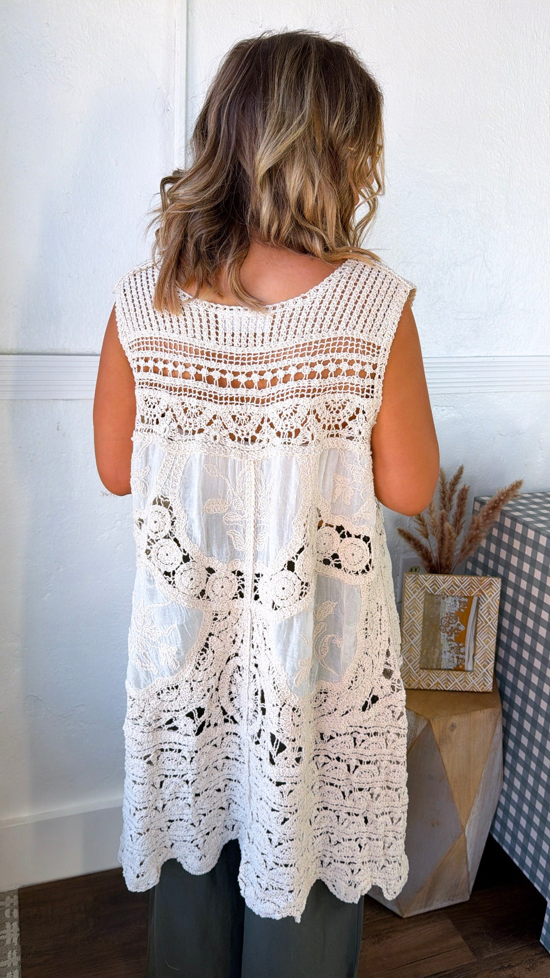 Summer Knit Cardigan, Natural