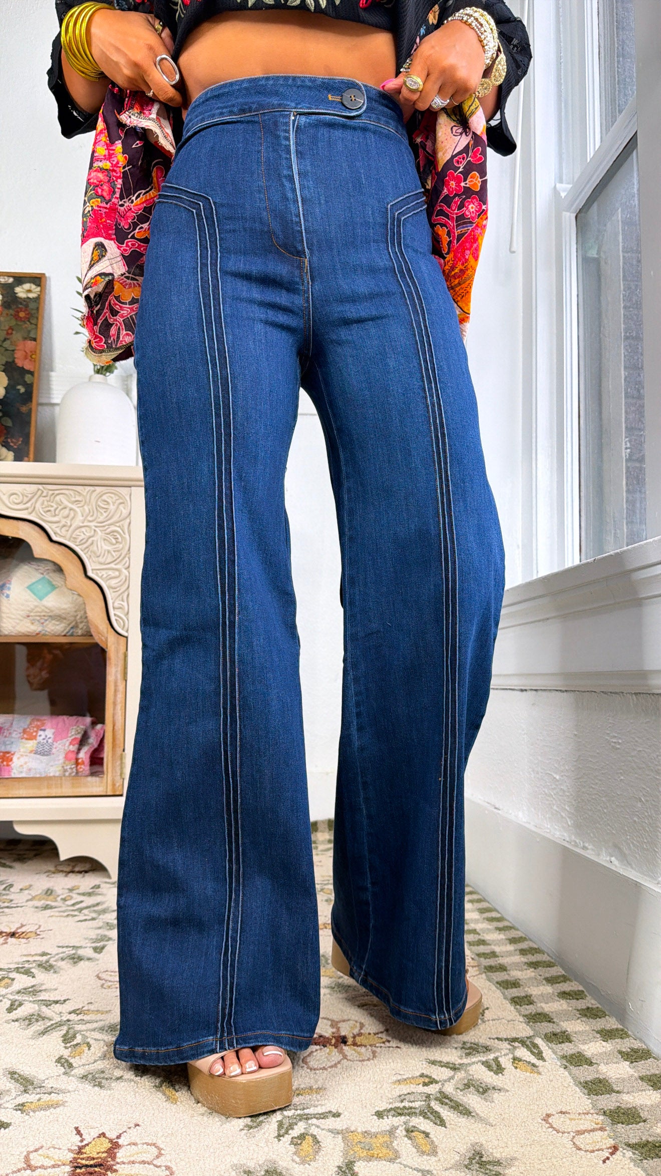 Dallas Wide Leg Denim, Dark Denim – Everyday Chic Boutique
