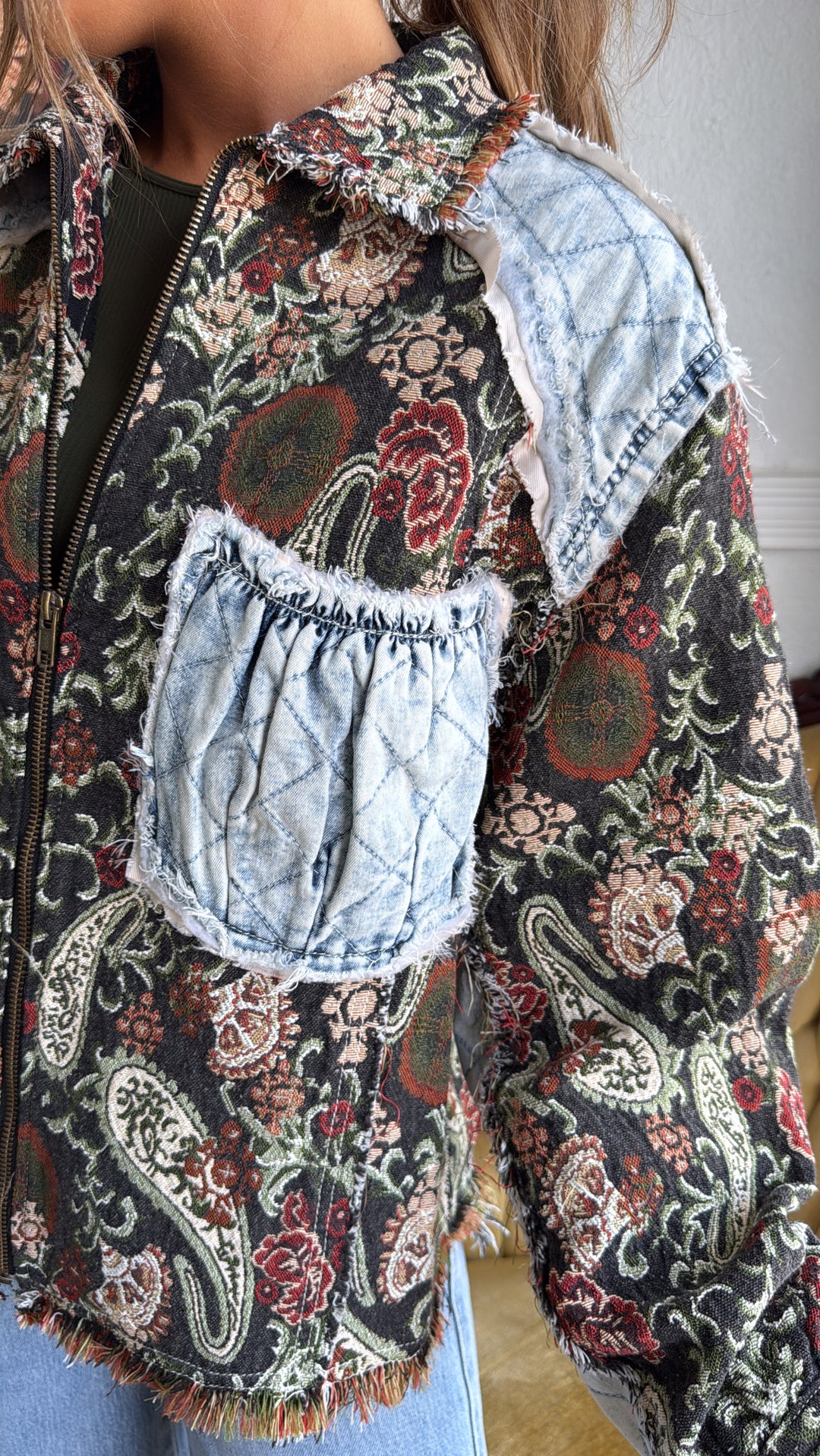 Midnight Ember Jacket, Deep Choco Multi