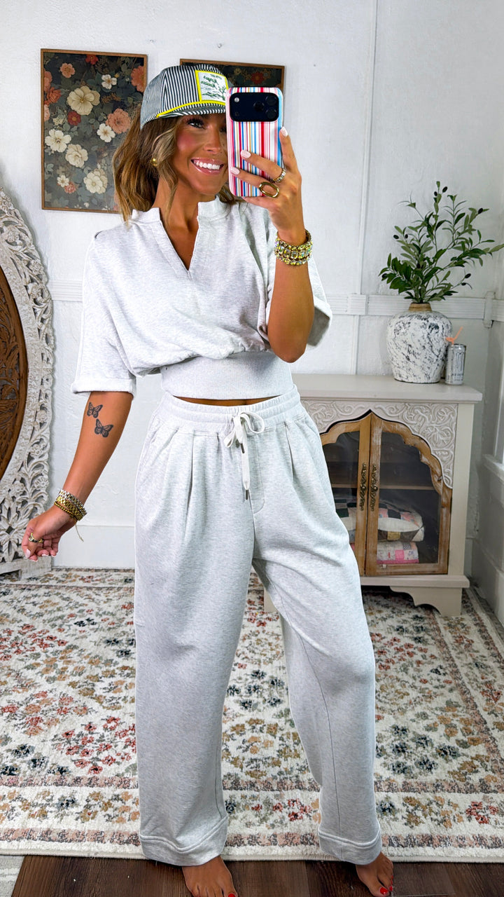 Cloud Soft Two Piece Set, Marl Grey