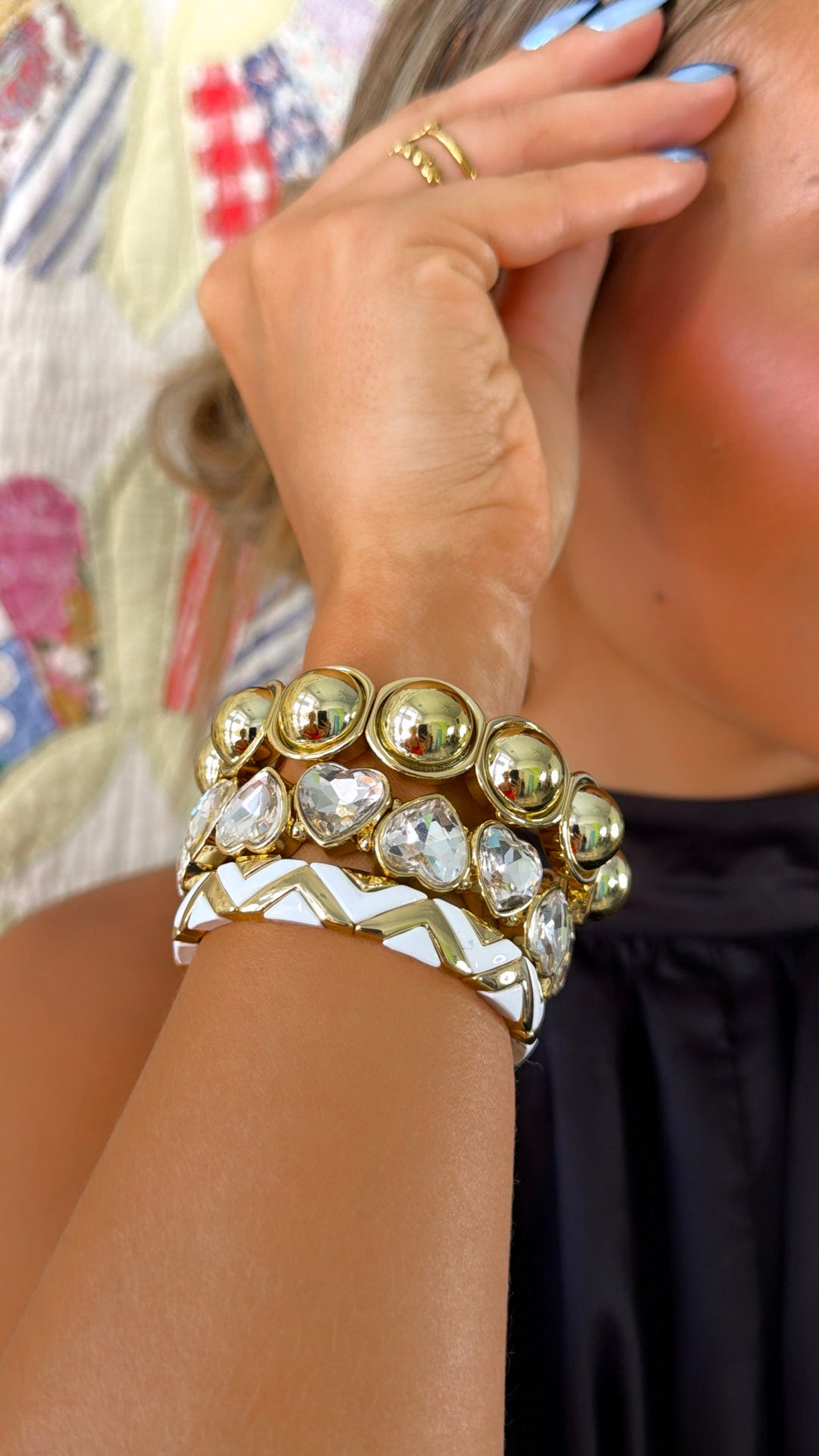 Pearly Love Bracelet Stack