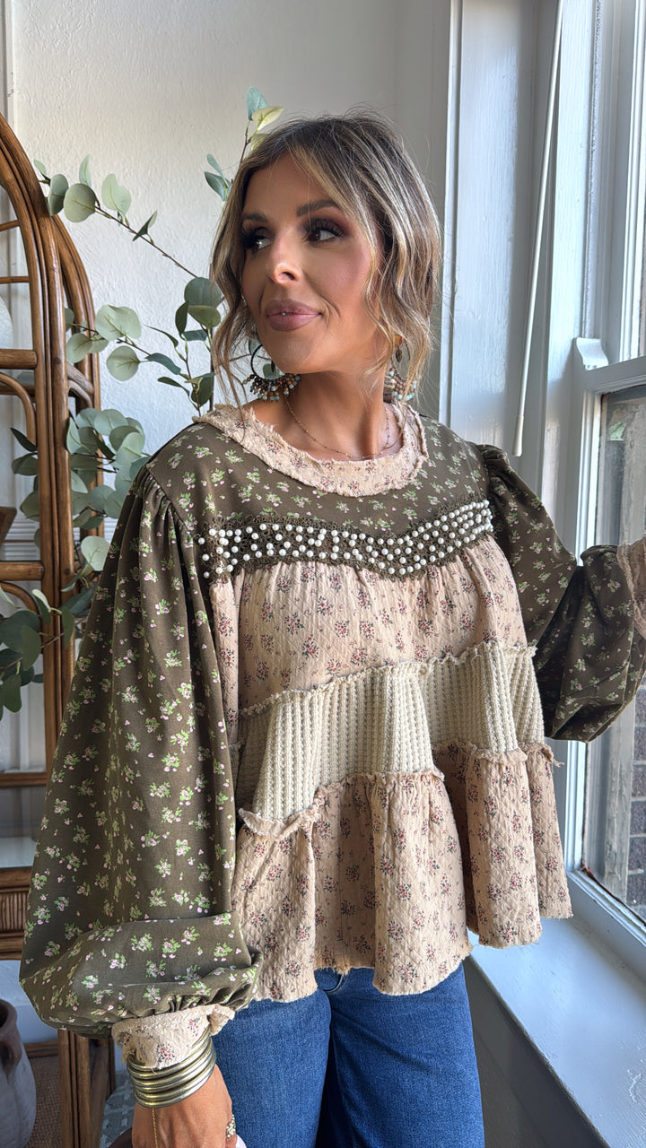 Briarwood Blouse, Olive