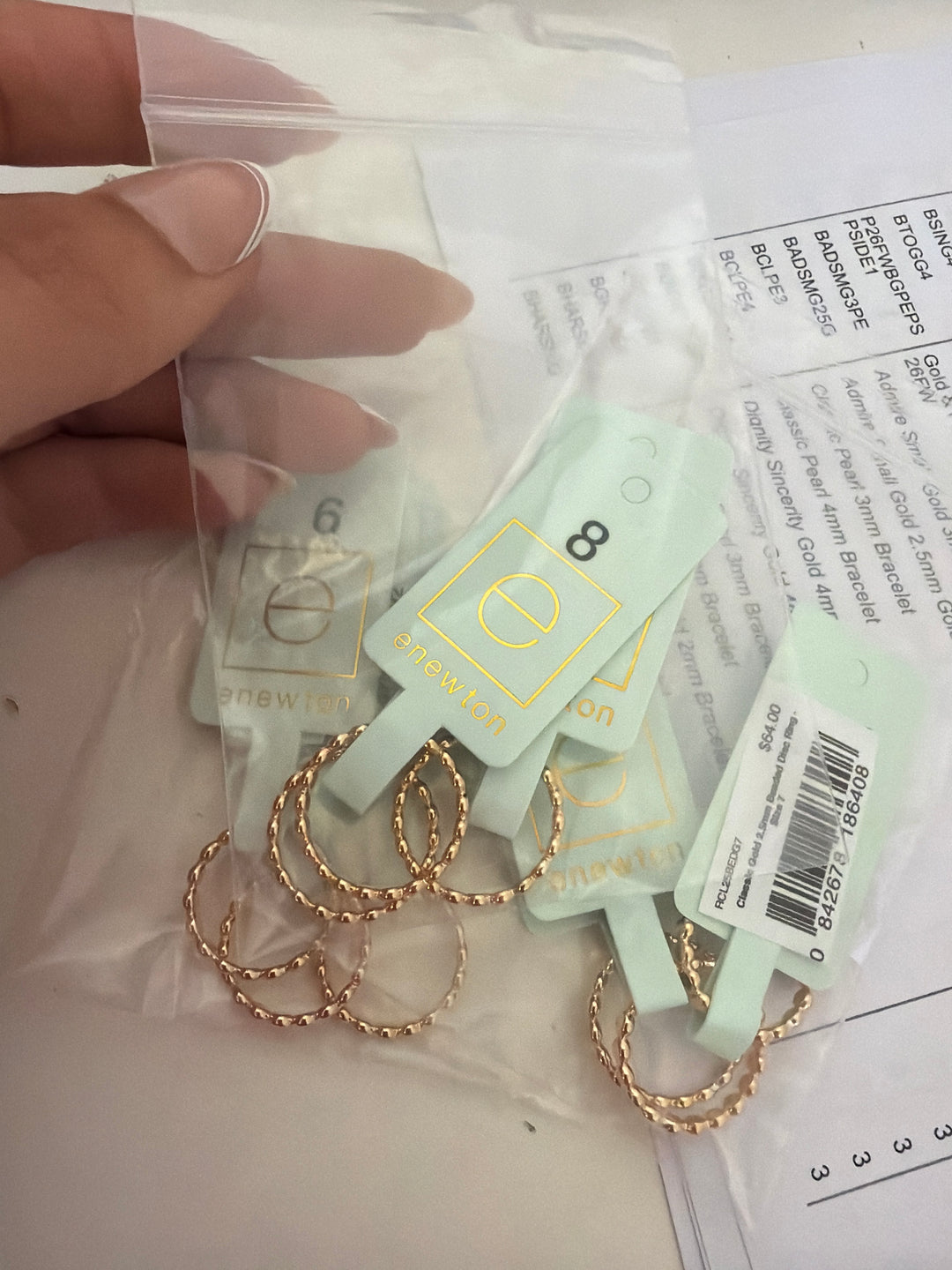 ENEWTON: Classic Gold 2.5mm Beaded Disc Ring