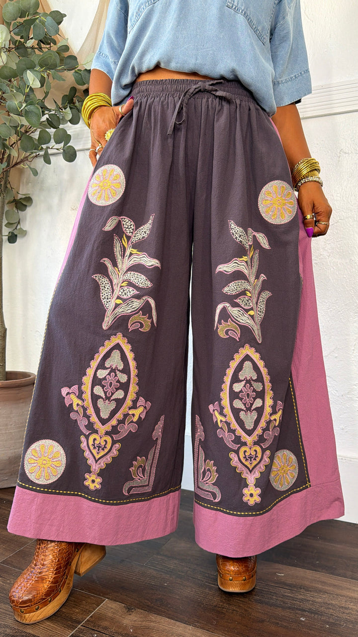 Olive Breeze Pants, Charcoal