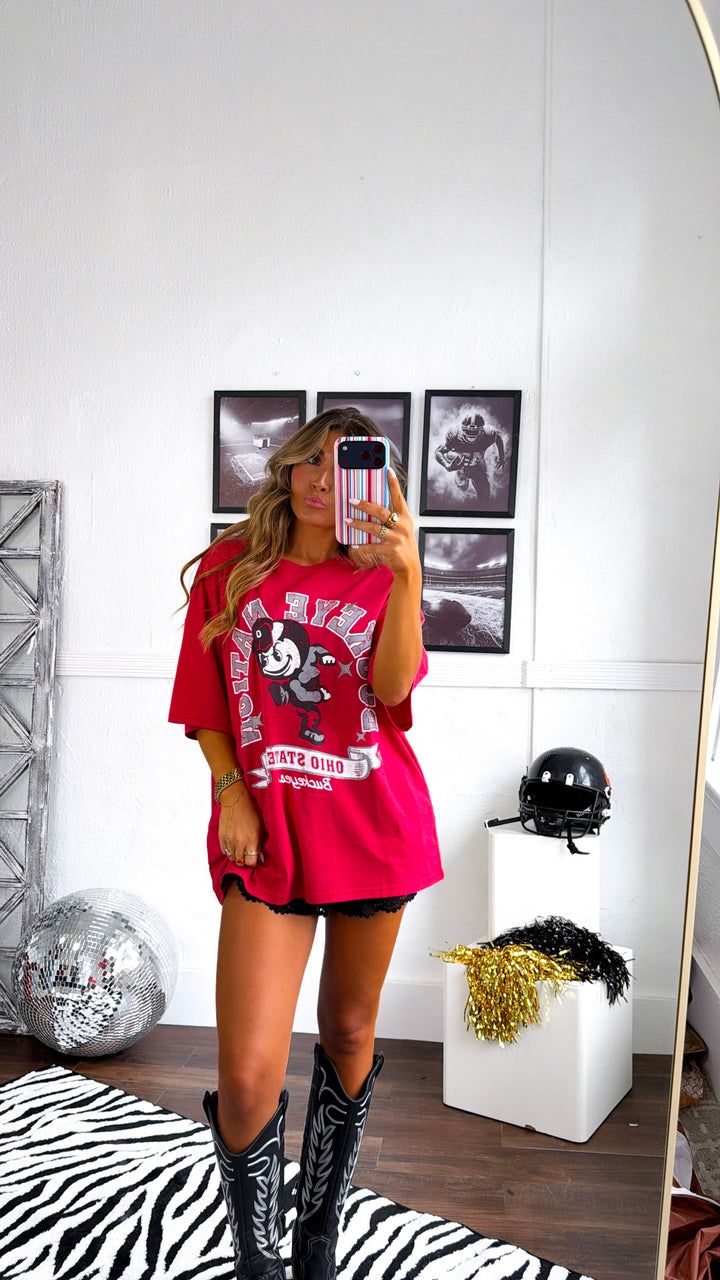 Best In The State Graphic Tee, Red