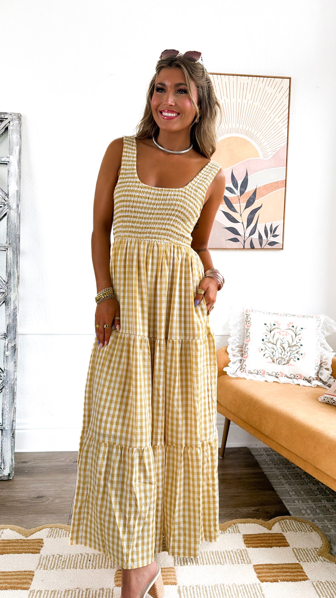 Strawberry Lemonade Maxi Dress, Yellow Multi – Everyday Chic Boutique