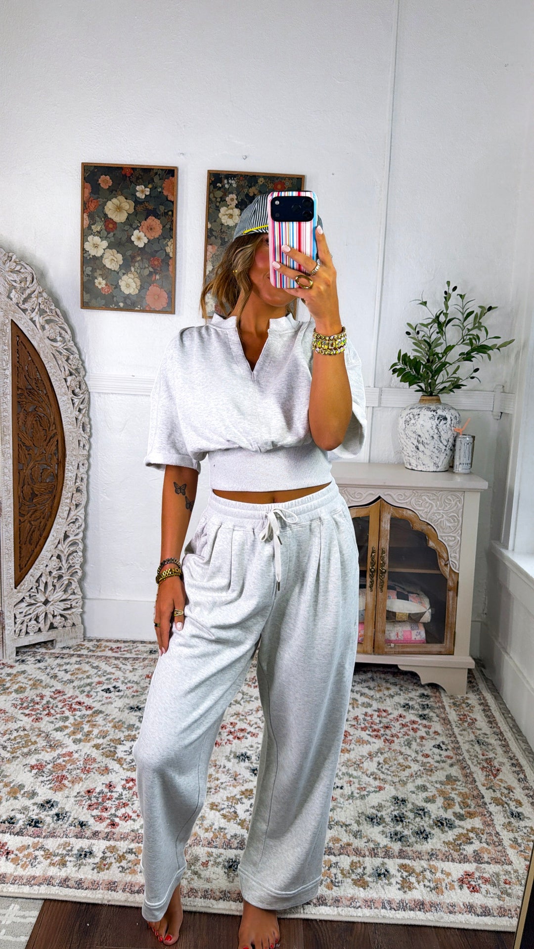 Cloud Soft Two Piece Set, Marl Grey