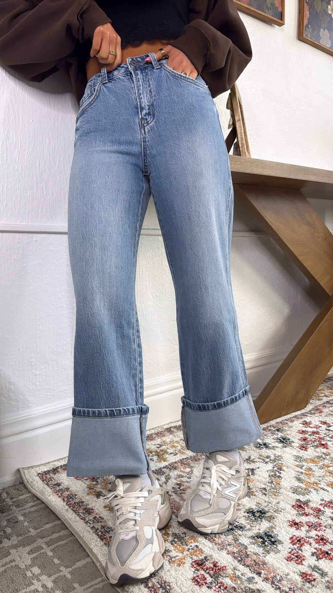 Jaxon Baggy High Rise Denim, VERVET