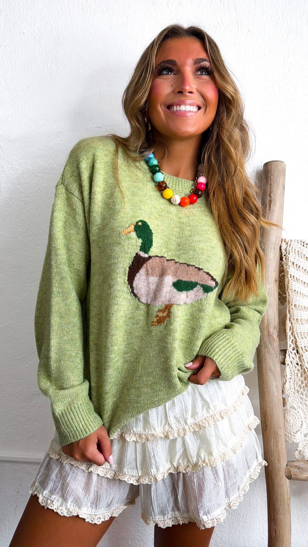 Sitting Duck Sweater, Matcha