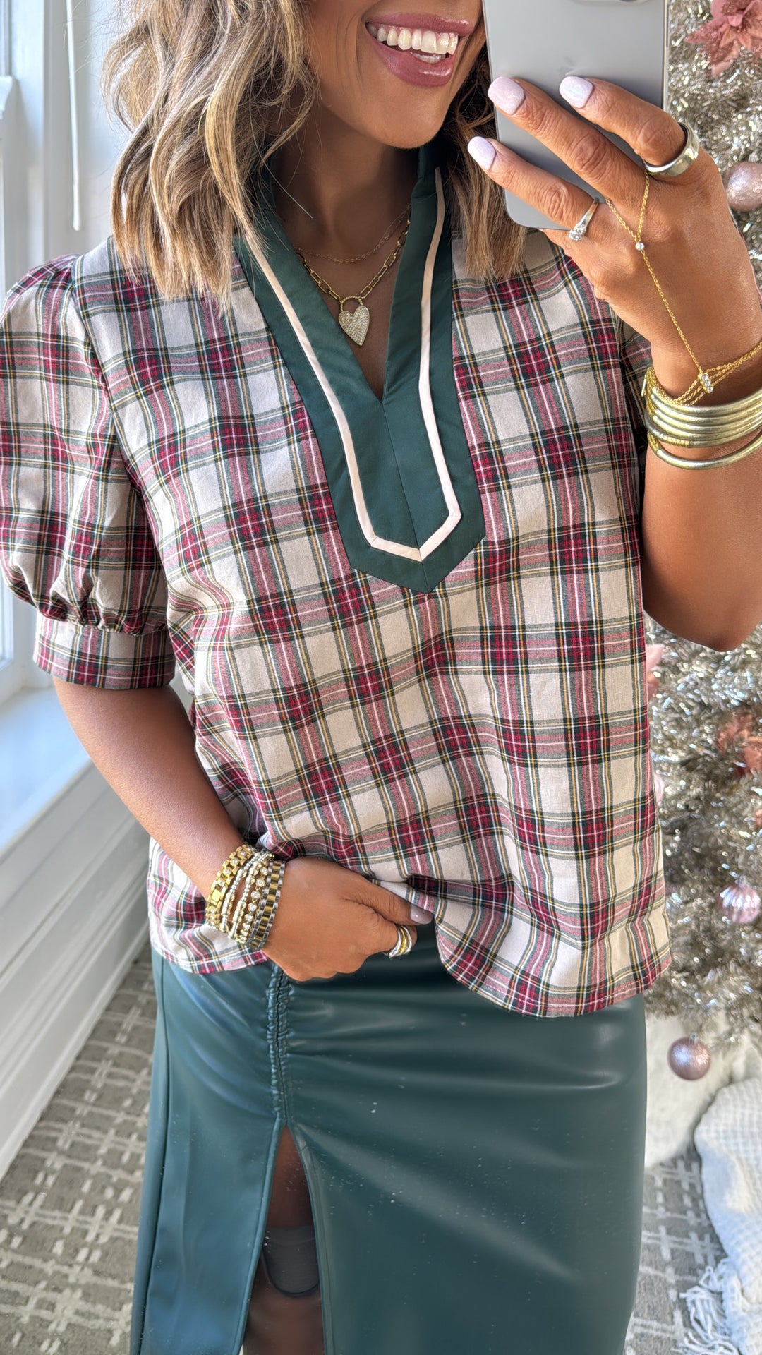 Cranberry Martini Top, Taupe