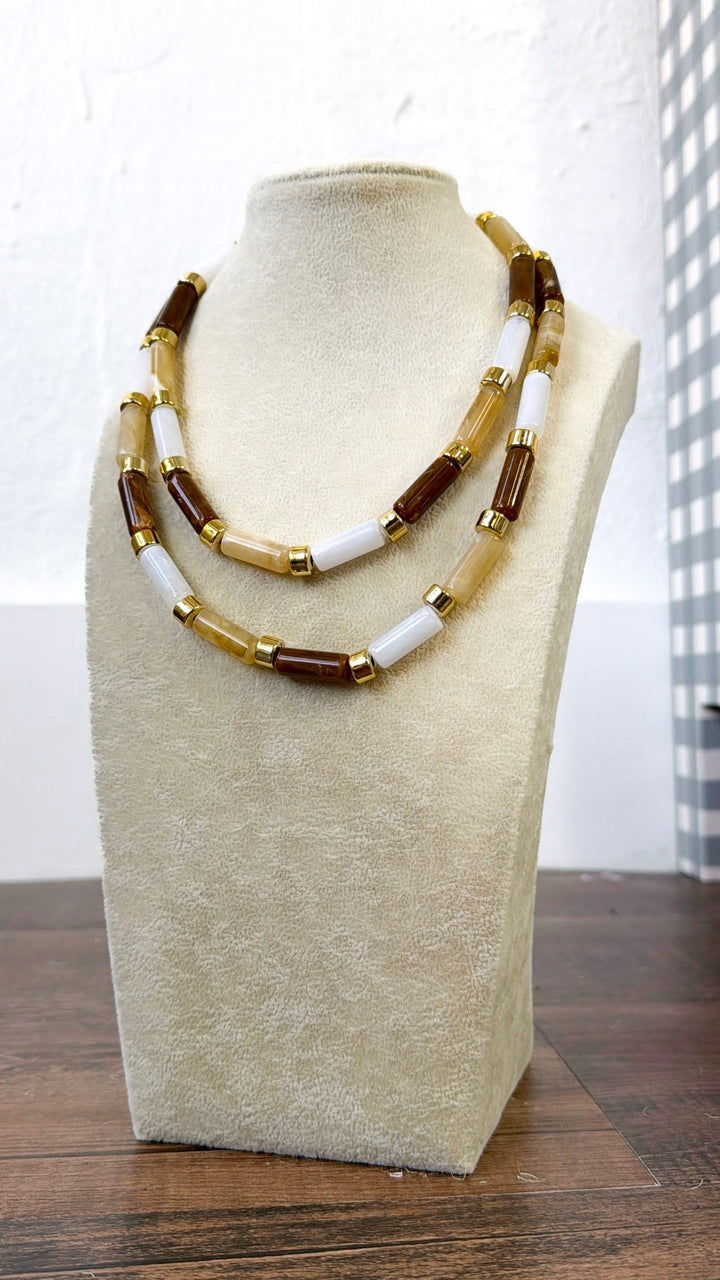 Caramel Candy Bar Chic Necklace