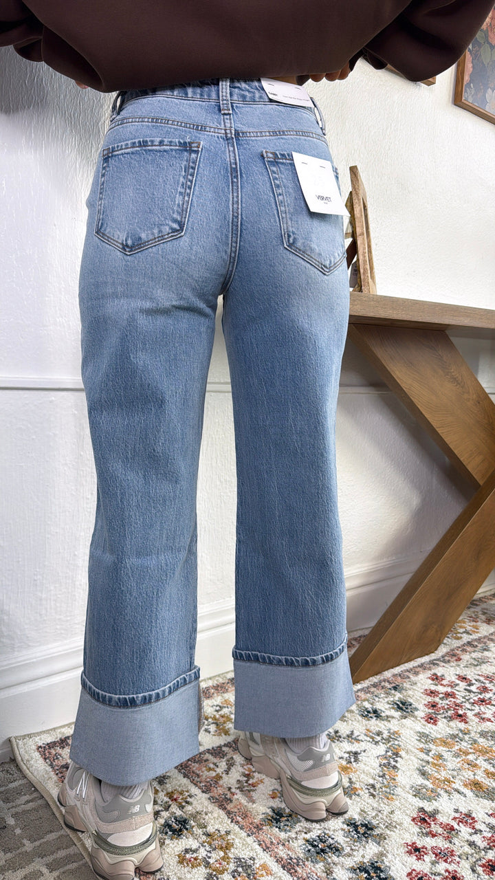 Jaxon Baggy High Rise Denim, VERVET