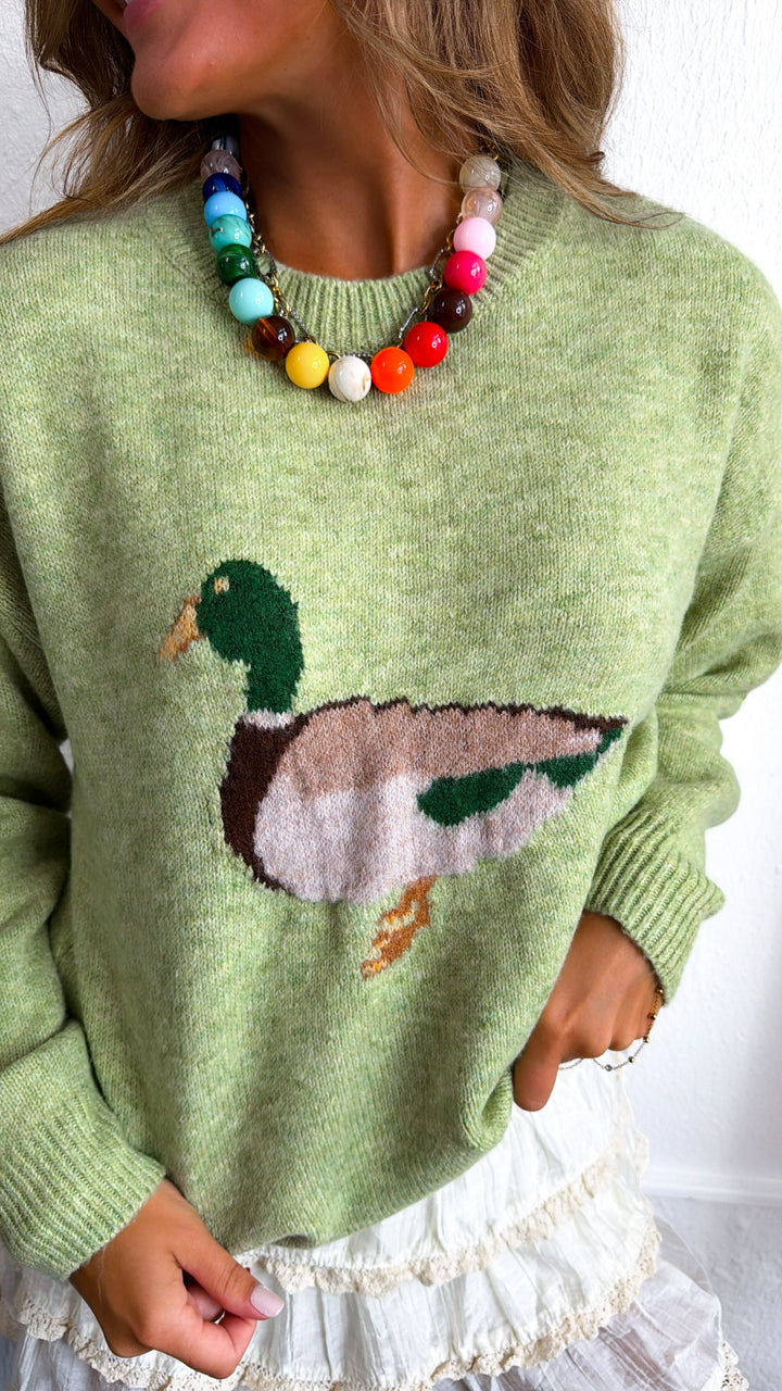 Sitting Duck Sweater, Matcha