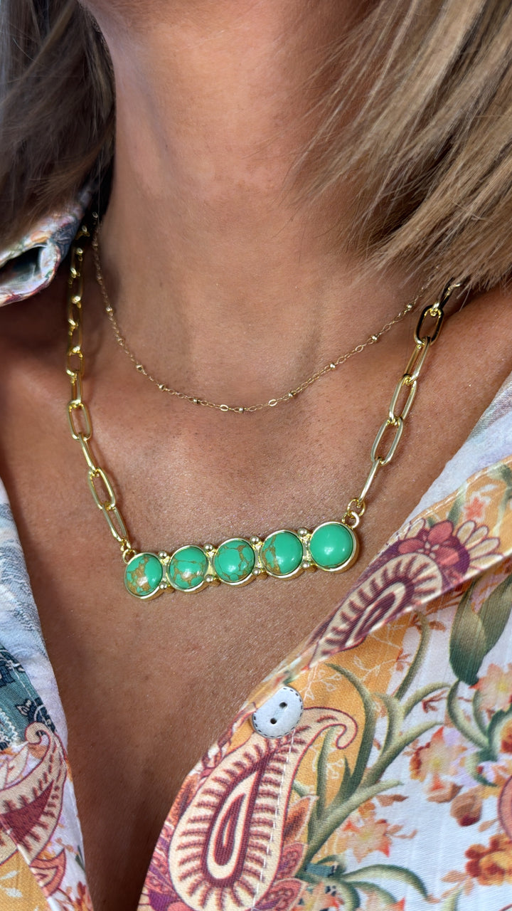 Treasure Jewels: Golden Oasis Necklace