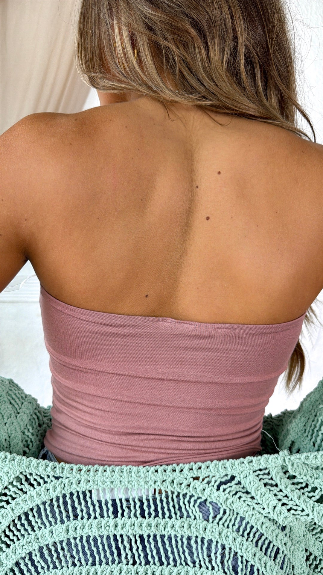 All Essential Tube Top, Dk. Mauve
