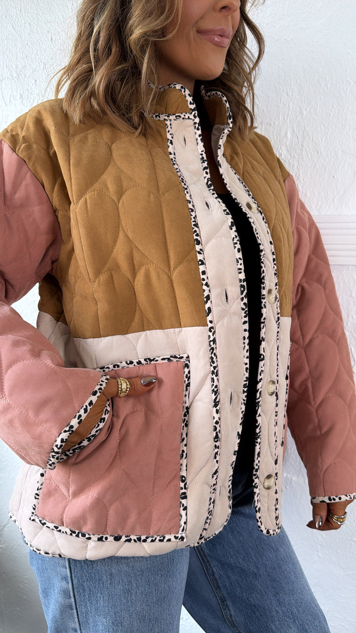 Golden Frost Jacket, Tobacco/Pink