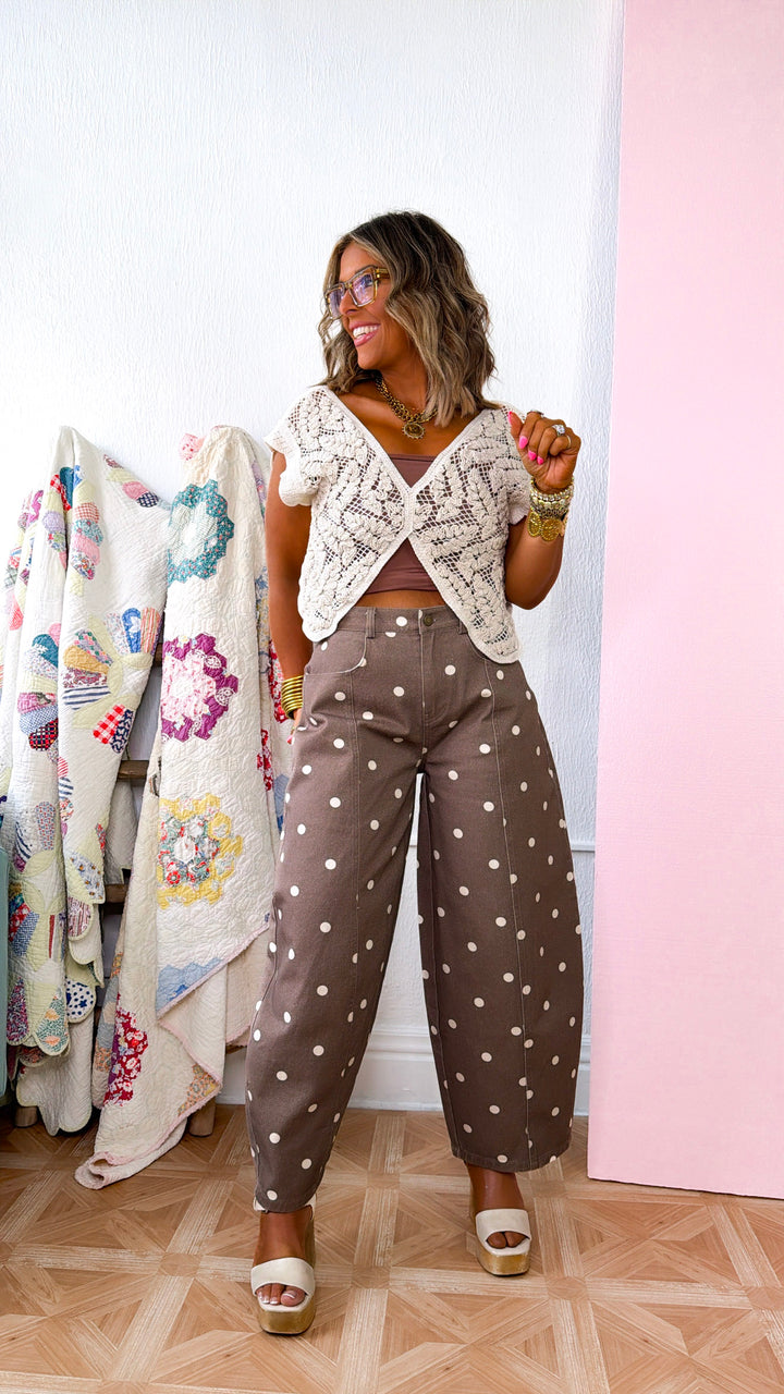 Easy Love Crochet Top, Cream