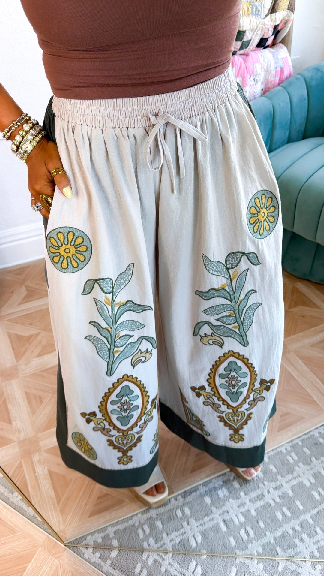 Olive Breeze Pants, Taupe/Olive