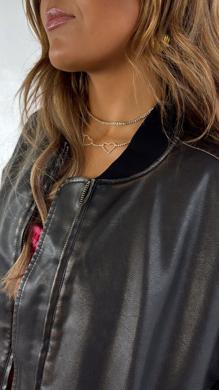 Ravens Ridge Bomber Jacket, Dark Brown