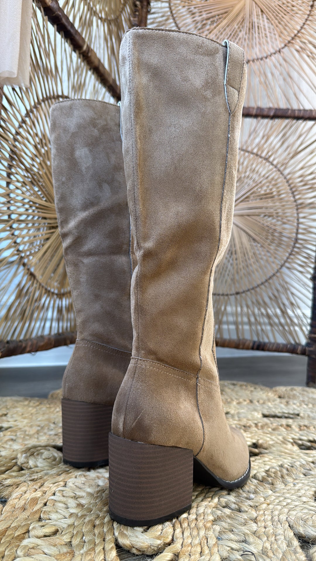 Willowmere Knee High Boots, Latte