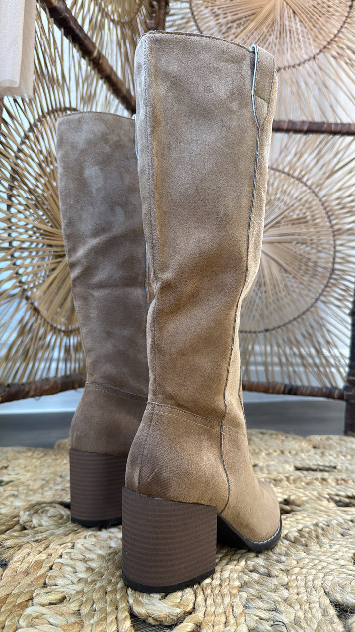 Willowmere Knee High Boots, Latte