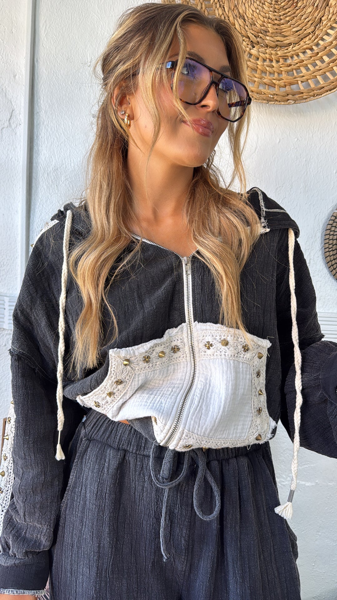 Espresso Eclipse Zip Up, Black