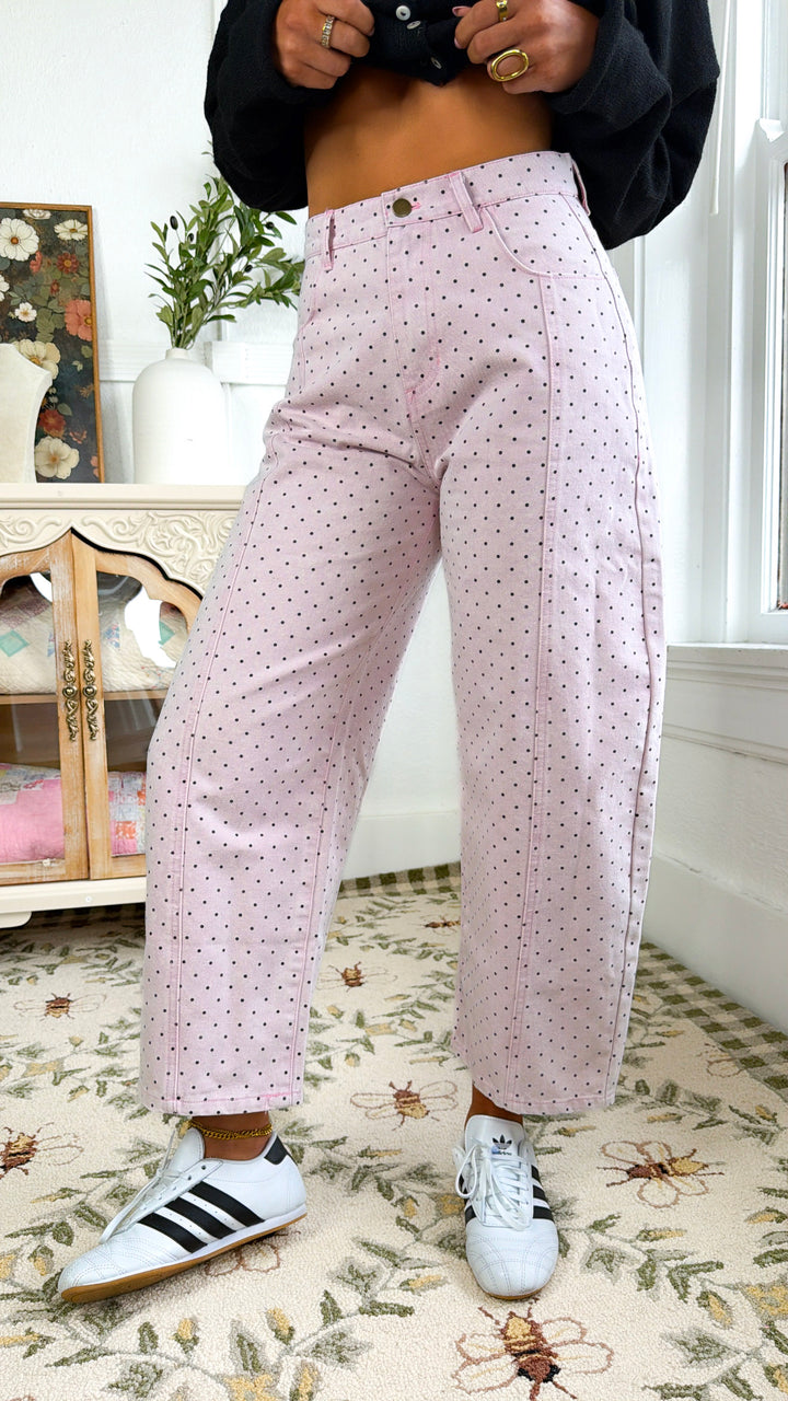 Little Polka Dot Barrels, LT. Pink