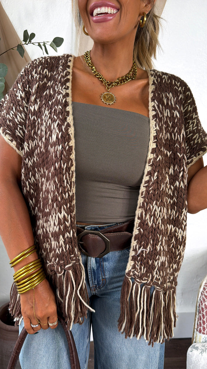 Cozy Knit Cardigan, Mocha