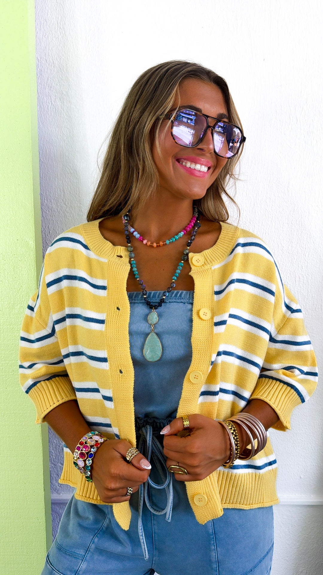 All Love Cardigan, Butter Yellow/ Light
