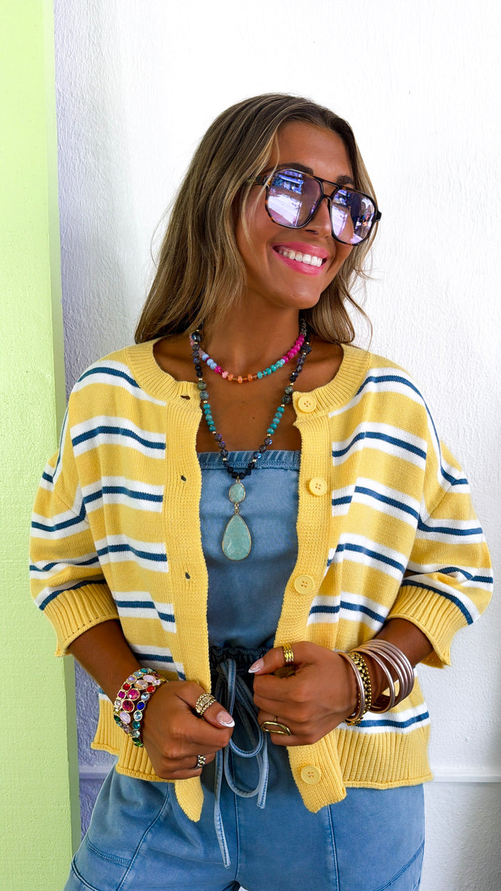 All Love Cardigan, Butter Yellow/ Light