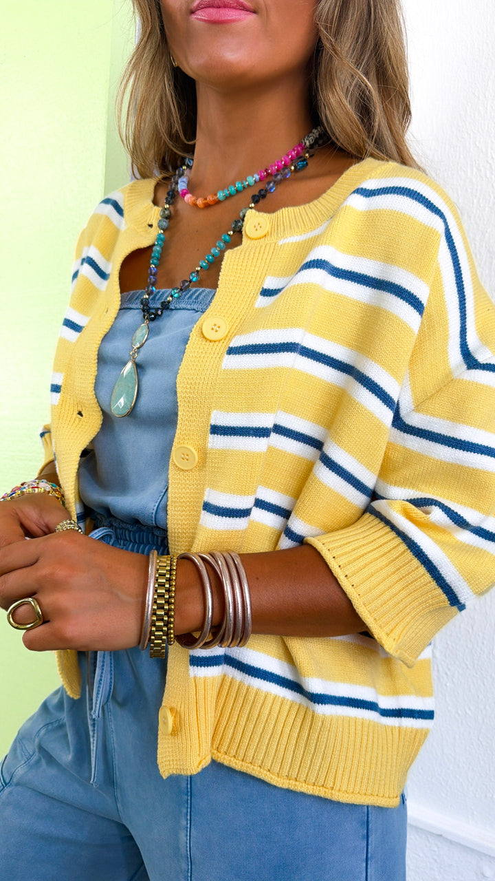 All Love Cardigan, Butter Yellow/ Light