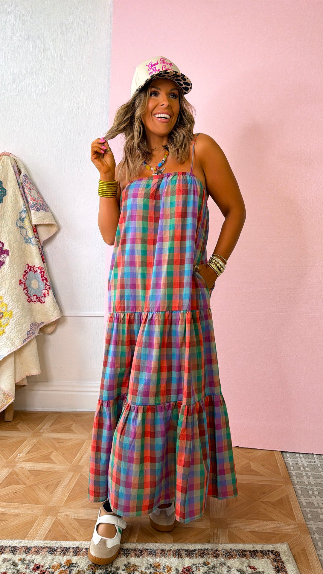 Picnic At Sunset Maxi Dress, Multi