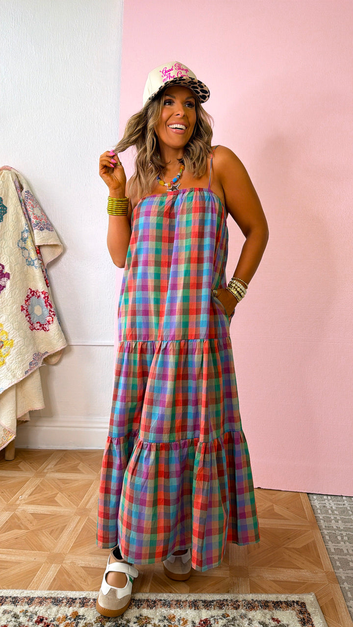 Picnic At Sunset Maxi Dress, Multi