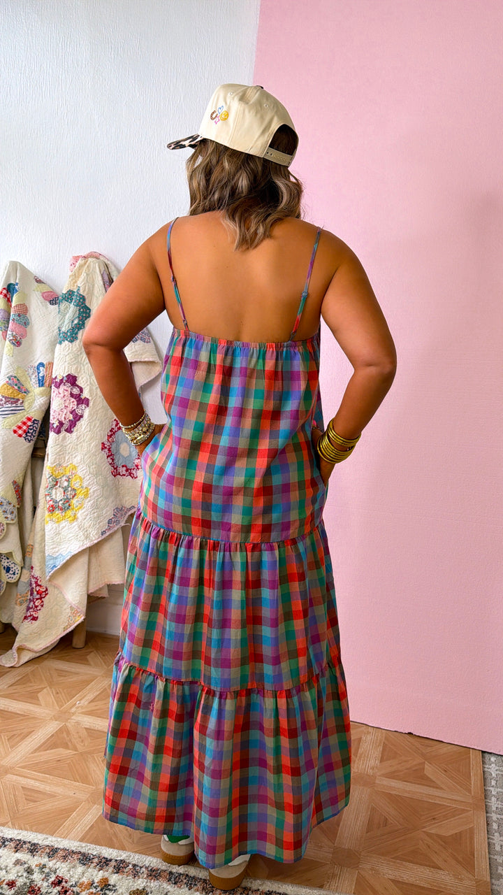 Picnic At Sunset Maxi Dress, Multi