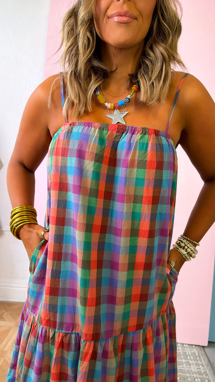 Picnic At Sunset Maxi Dress, Multi