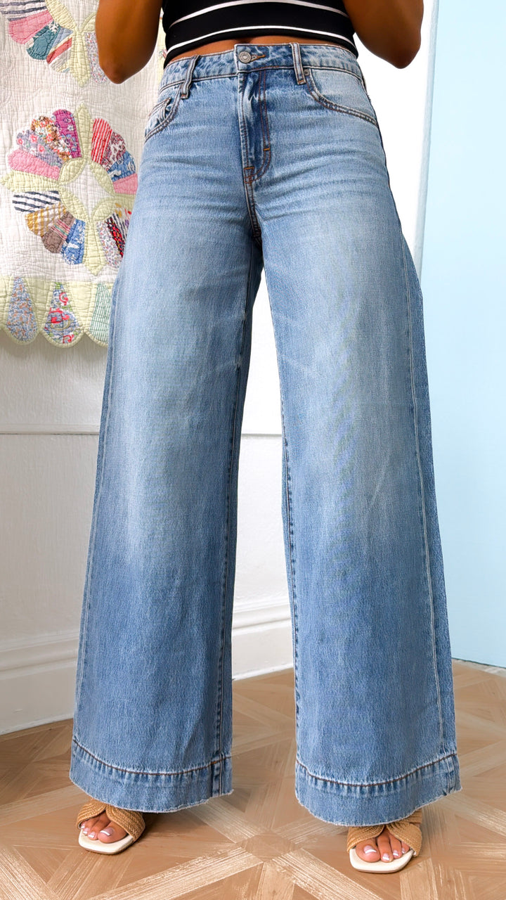 Logan Straight Leg Jeans, Medium Wash