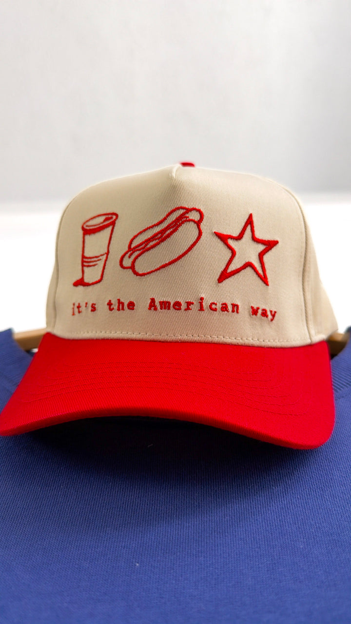 The American Way Canvas Trucker Hat