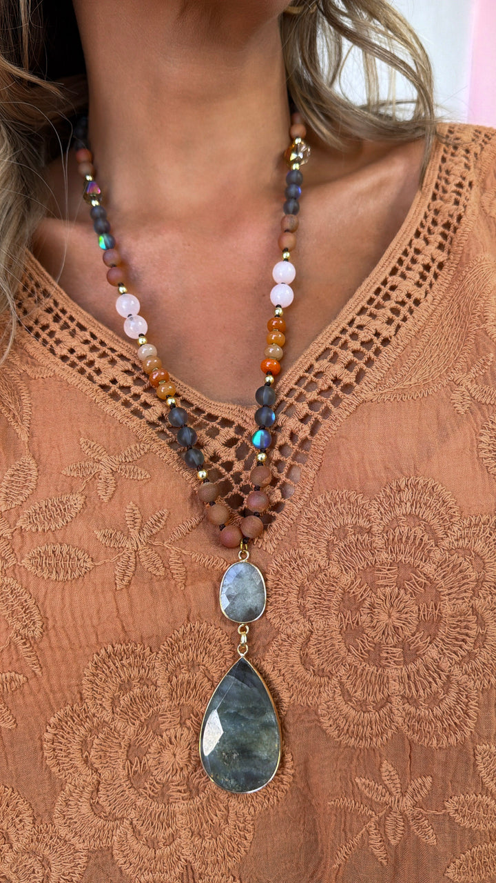 Sunset Glow Pendant Necklace